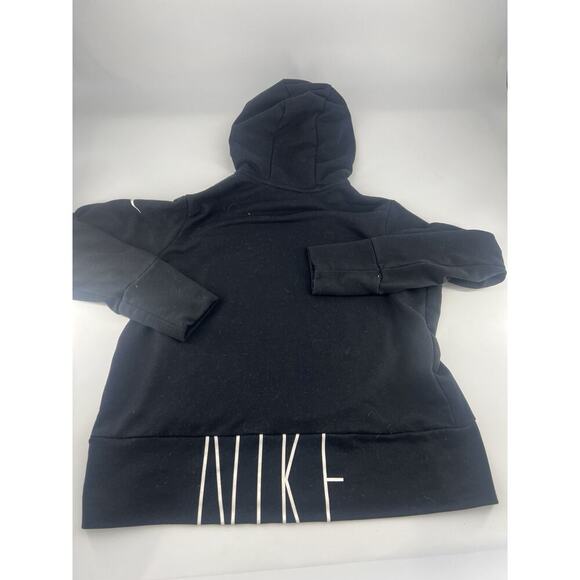 Nike Dri Fit Sweatshirt Womens Extra Large Black White Hooded Sports Y2K Active - Picture 6 of 9
